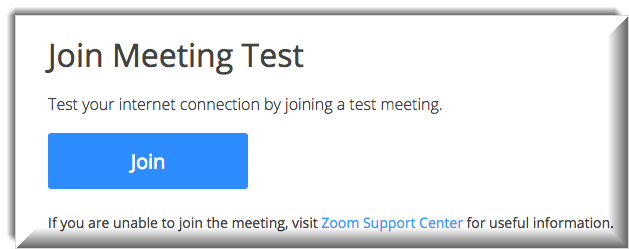 zoom test meeting